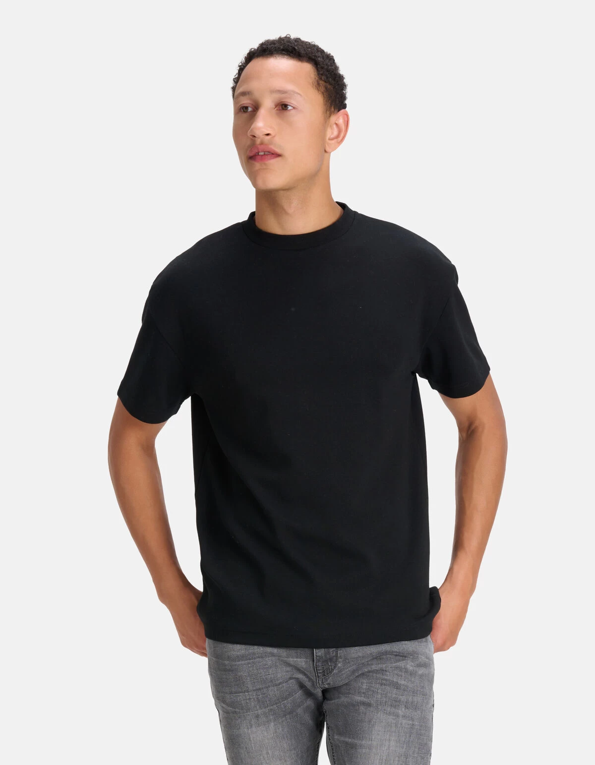 Relaxed Fit T-shirt Zwart 2 Relaxed Fit T-shirt Zwart - Afbeelding 2