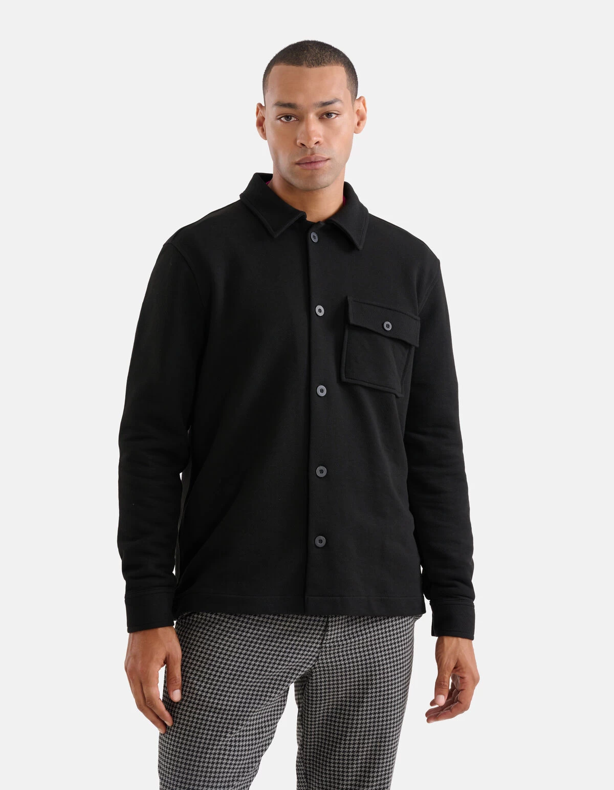 Overshirt Zwart 2 Overshirt Zwart - Afbeelding 2