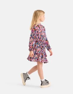 Bloemenprint Jurk Paars