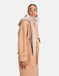 Gebreide Sjaal Beige