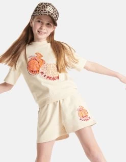 Sweat Short Gebroken Wit