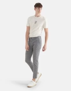 Geruiten Pantalon Grijs