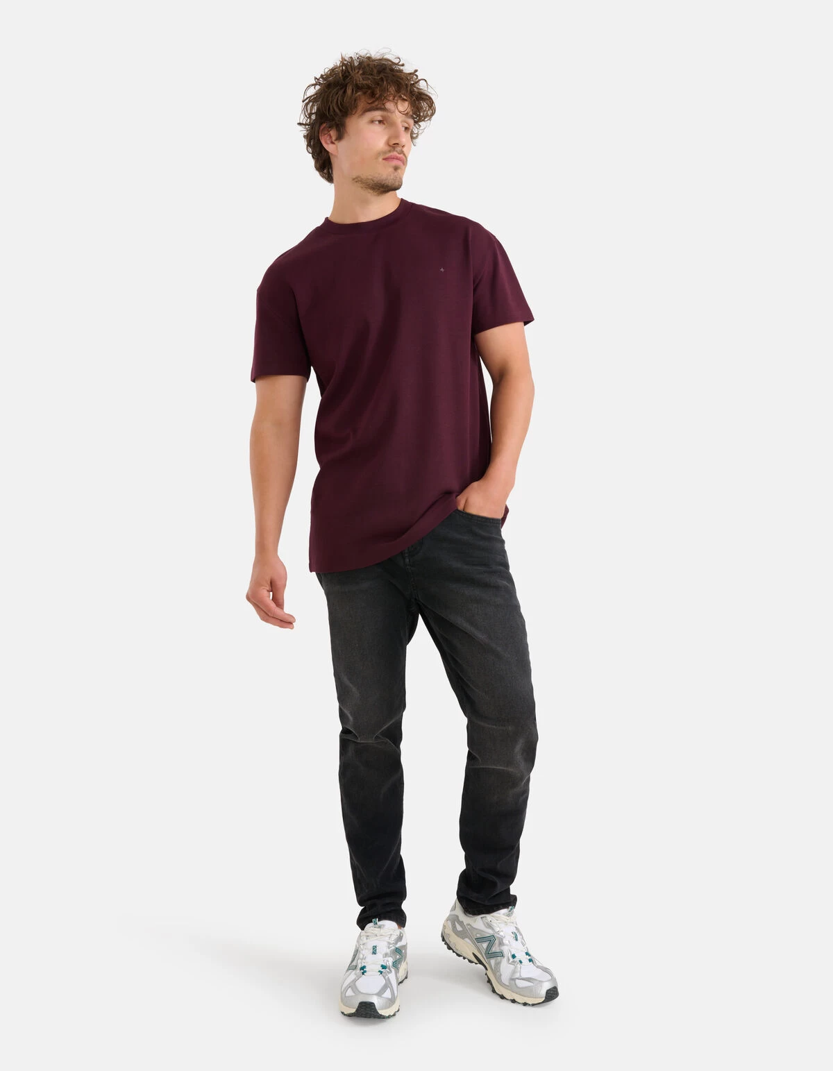 Washed Tapered Jeans Zwart L32 1 Washed Tapered Jeans Zwart L32