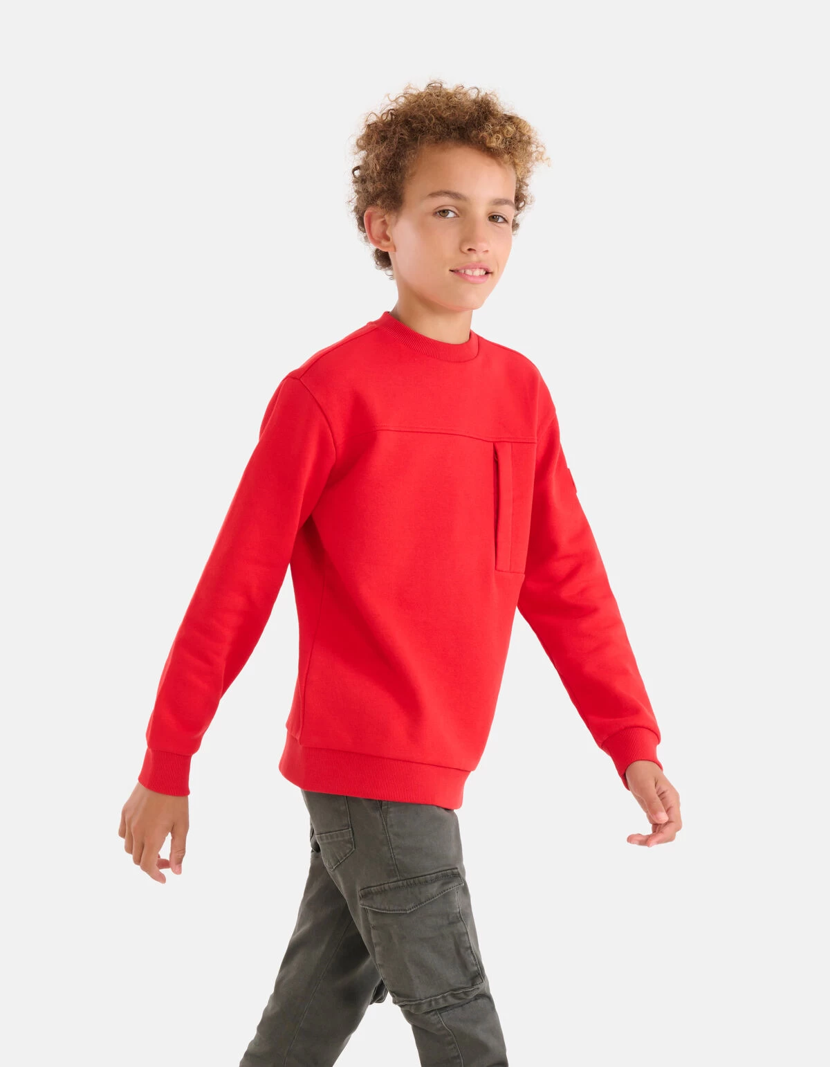 Pocket Sweater Rood 2 Pocket Sweater Rood - Afbeelding 2
