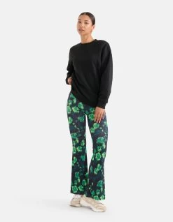 Flared Broek Groen