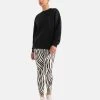 Zebra Print Legging Zwart/Wit