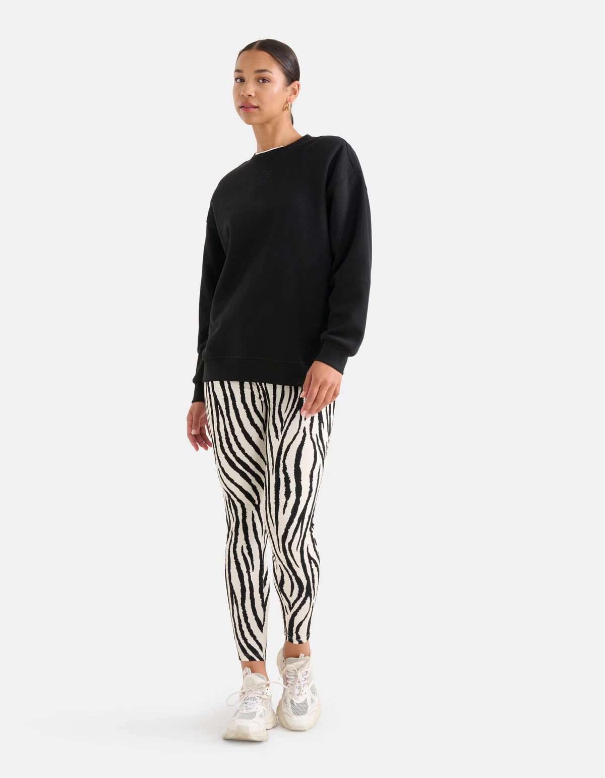 Zebra Print Legging Zwart/Wit 1 Zebra Print Legging Zwart/Wit