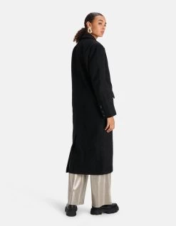 Sterke Schouder Jas Zwart -Kleding Verkoop 05 1098342 10