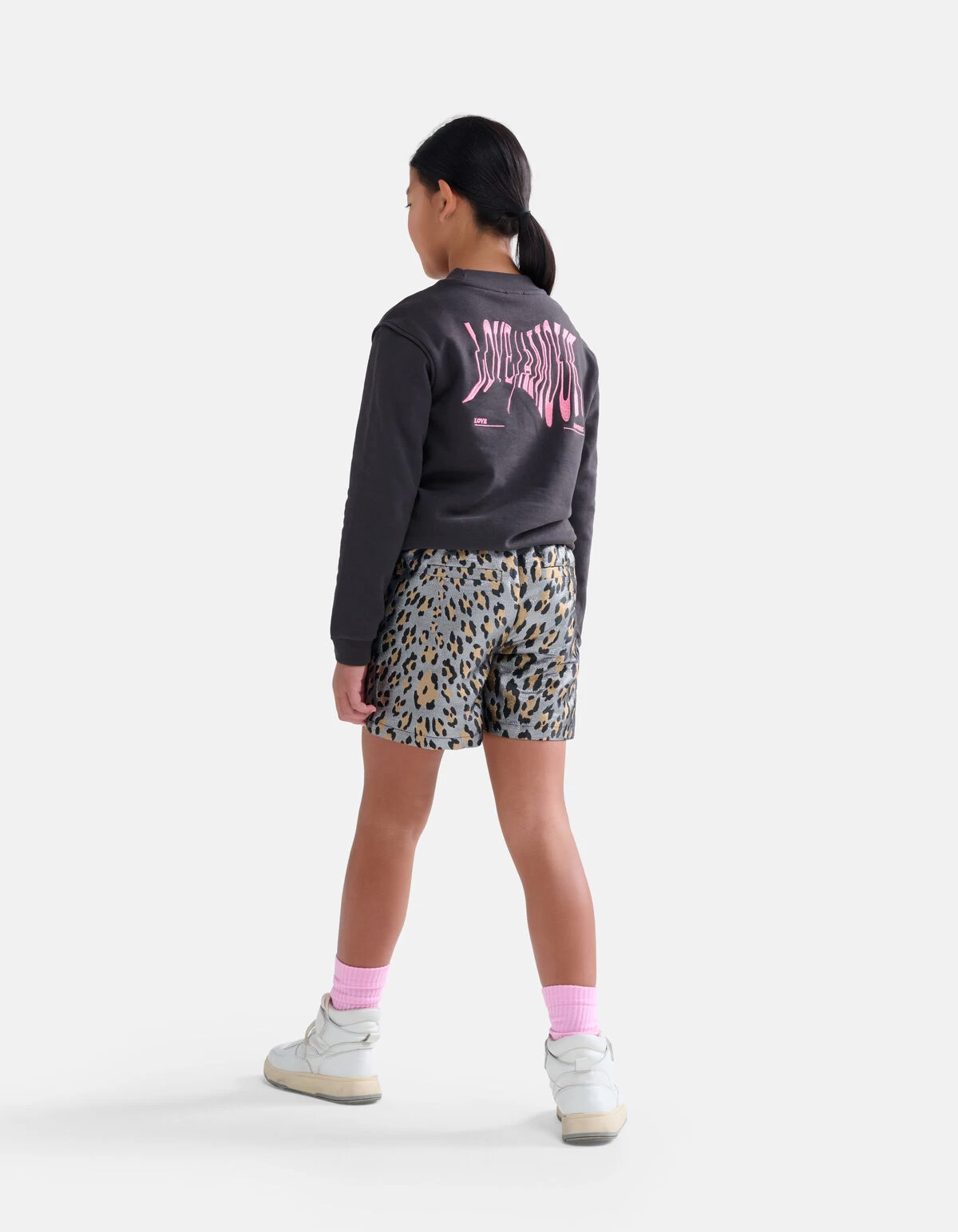 Geborduurde Sweater Donkergrijs 3 Geborduurde Sweater Donkergrijs - Afbeelding 3