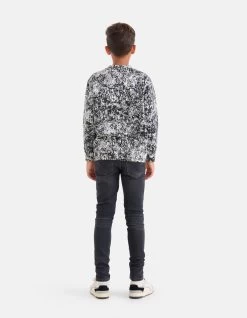 Printed Sweater Zwart/Wit -Kleding Verkoop 05 1099029 4