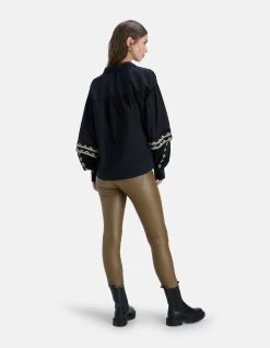 Embroidery Blouse Zwart -Kleding Verkoop 05 1099127 10