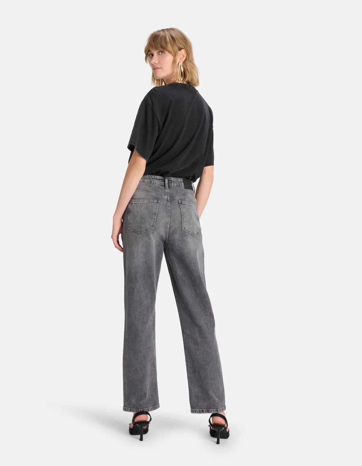 Printed T-shirt Donkergrijs 3 Printed T-shirt Donkergrijs - Afbeelding 3