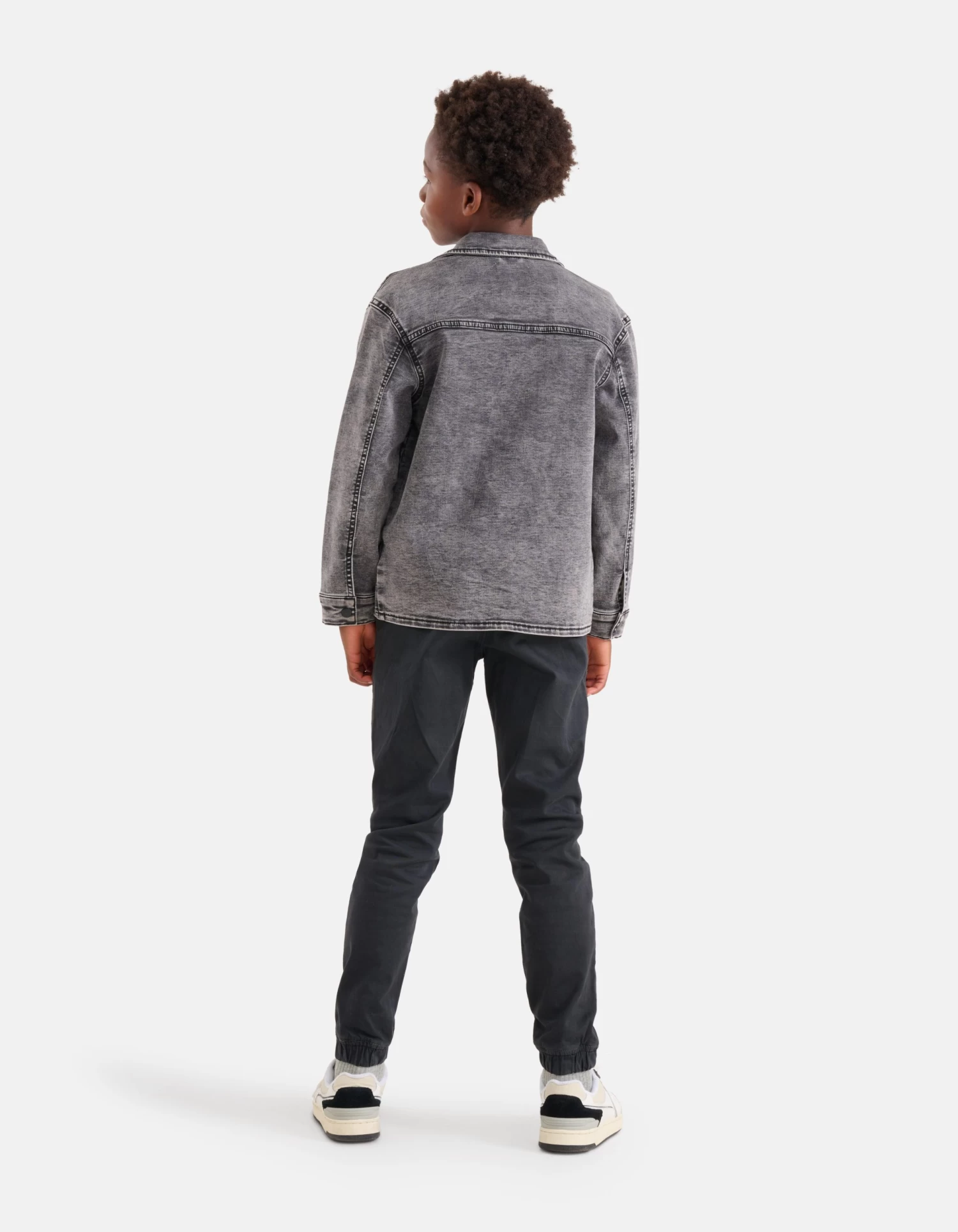 Loose Fit Twill Broek Donkergrijs 3 Loose Fit Twill Broek Donkergrijs - Afbeelding 3