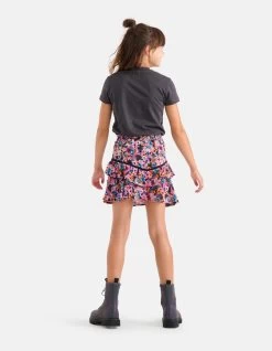 Bloemenprint Rok Paars -Kleding Verkoop 05 1099538 71