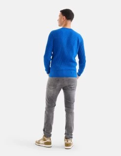 Gestreepte Trui Blauw -Kleding Verkoop 05 1099707 51