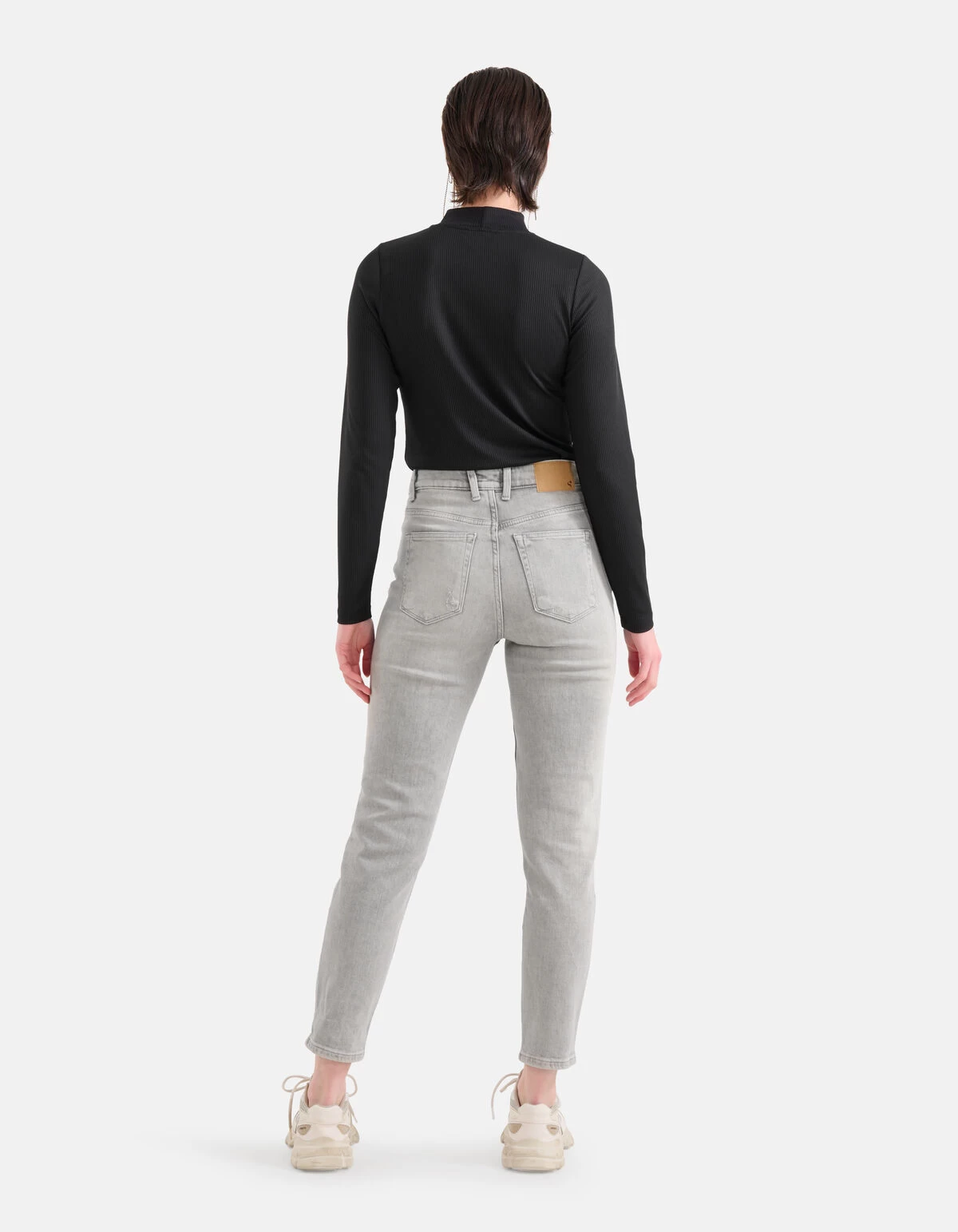 Tapered Fit Jeans Lichtgrijs L29 3 Tapered Fit Jeans Lichtgrijs L29 - Afbeelding 3