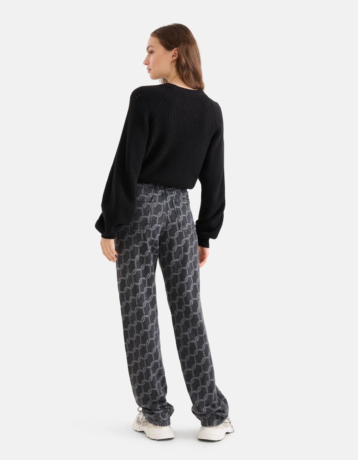 Cut Out Trui Zwart 3 Cut Out Trui Zwart - Afbeelding 3