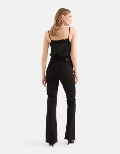 Flared Rinsed Denim Jeans Zwart 11 Flared Rinsed Denim Jeans Zwart -Kleding Verkoop 05 1100884 10