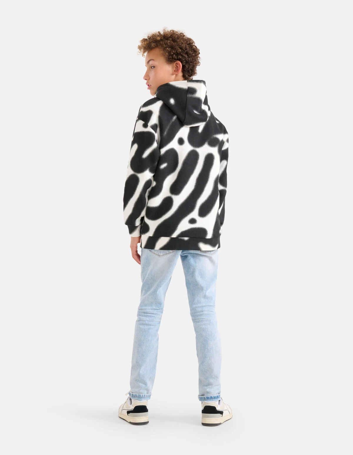 Printed Hoodie Wit 3 Printed Hoodie Wit - Afbeelding 3