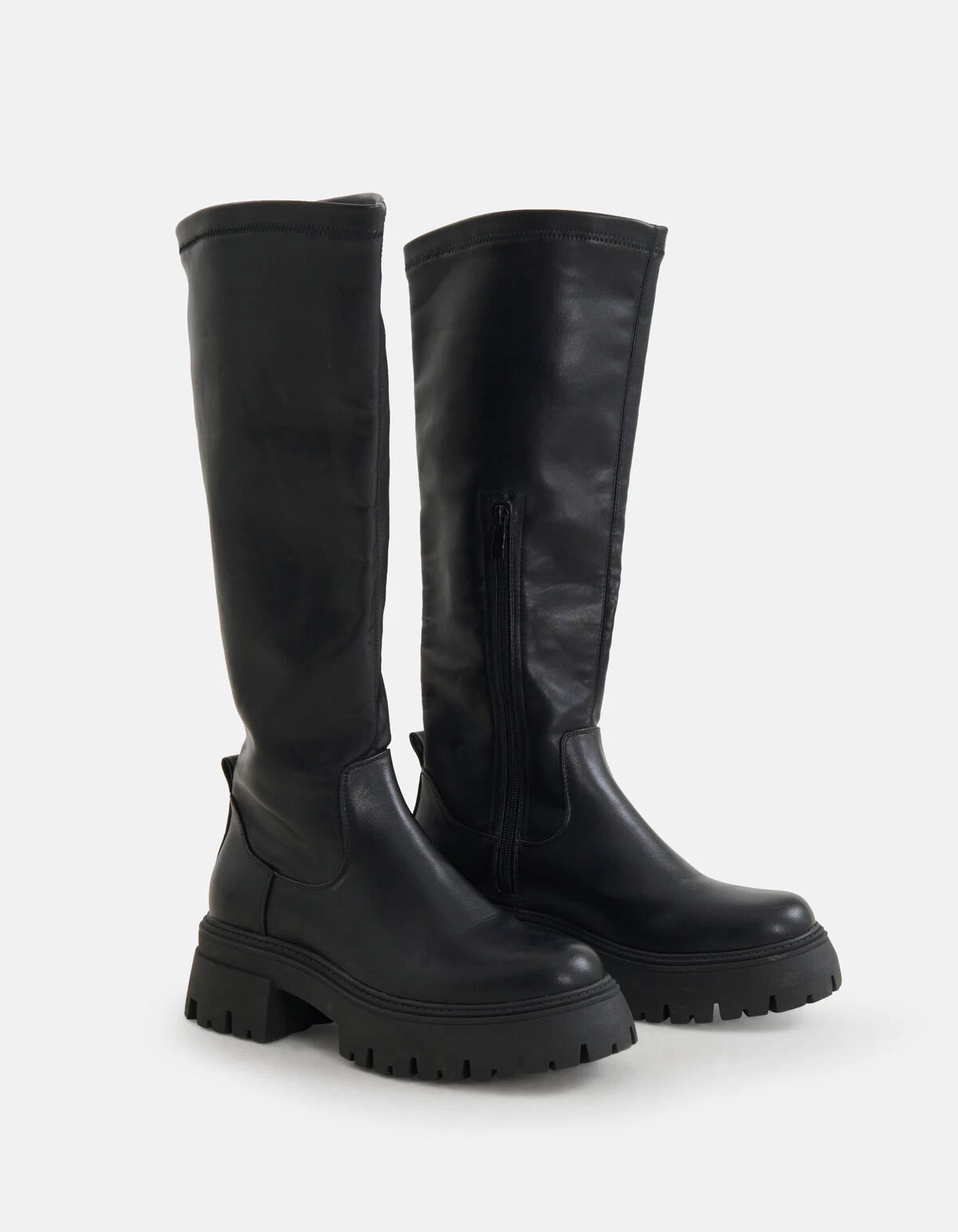 Chunky Stretch Laarzen Zwart 2 Chunky Stretch Laarzen Zwart - Afbeelding 2