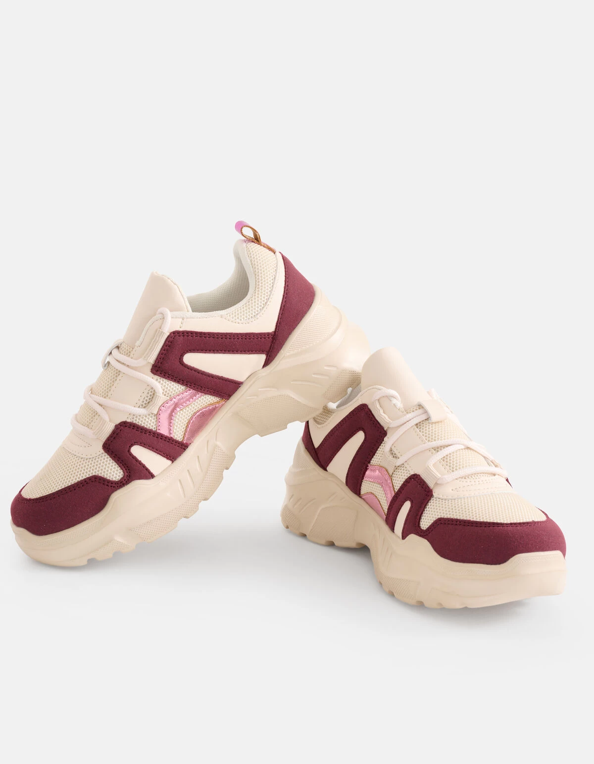 Colorblock Sneaker Beige 2 Colorblock Sneaker Beige - Afbeelding 2