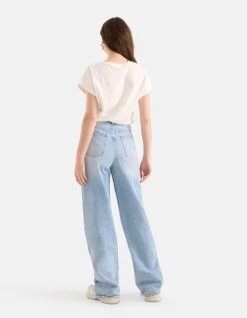 Print T-shirt Blauw -Kleding Verkoop 05 1101941 51