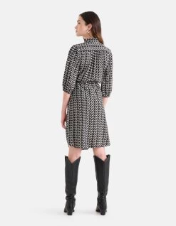 Grafische Midi Jurk Zwart 10 Grafische Midi Jurk Zwart -Kleding Verkoop 05 1102118 10