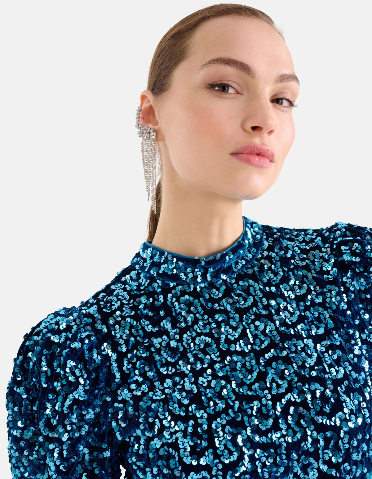 Strass Earcurff Zilver 2 Strass Earcurff Zilver - Afbeelding 2