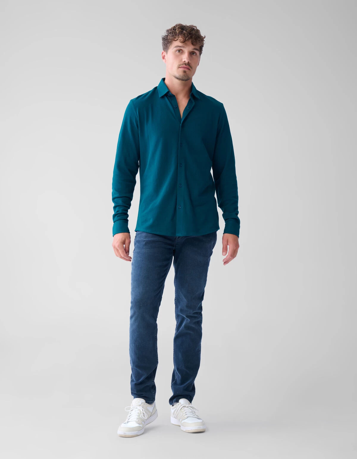 Slim Jeans Blauw/Zwart L32 2 Slim Jeans Blauw/Zwart L32 - Afbeelding 2