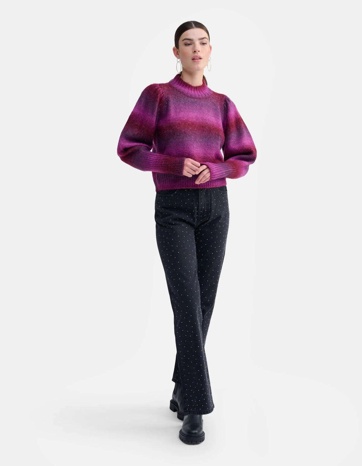 Space Dye Trui Paars 1 Space Dye Trui Paars