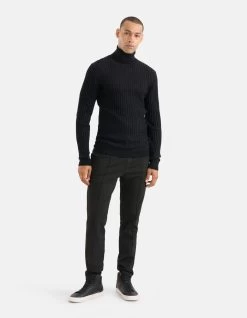 Gestreepte Coltrui Zwart