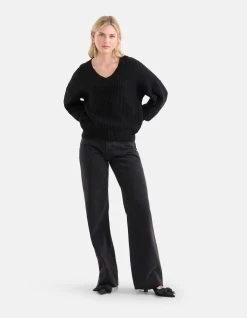 V-hals Trui Zwart