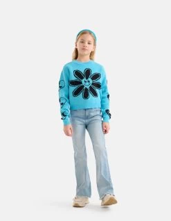 Flared Fit Jeans Bleached