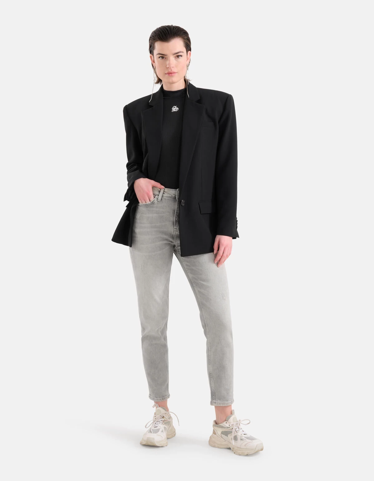 Tapered Fit Jeans Lichtgrijs L29 2 Tapered Fit Jeans Lichtgrijs L29 - Afbeelding 2