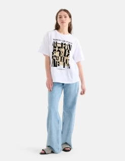 Grafisch Artwork T-shirt Wit