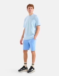 Embroidery T-shirt Blauw