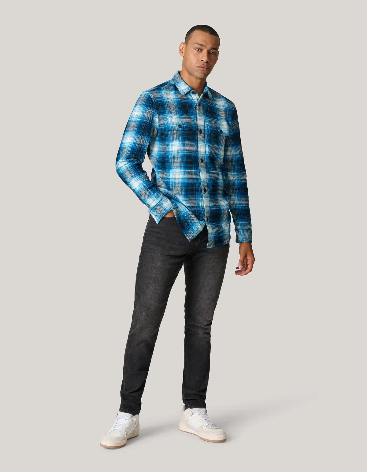 Washed Tapered Jeans Zwart L32 2 Washed Tapered Jeans Zwart L32 - Afbeelding 2