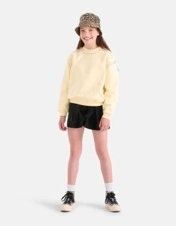 Studs Sweater Lichtgeel