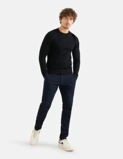 Diagonaal Trui Zwart