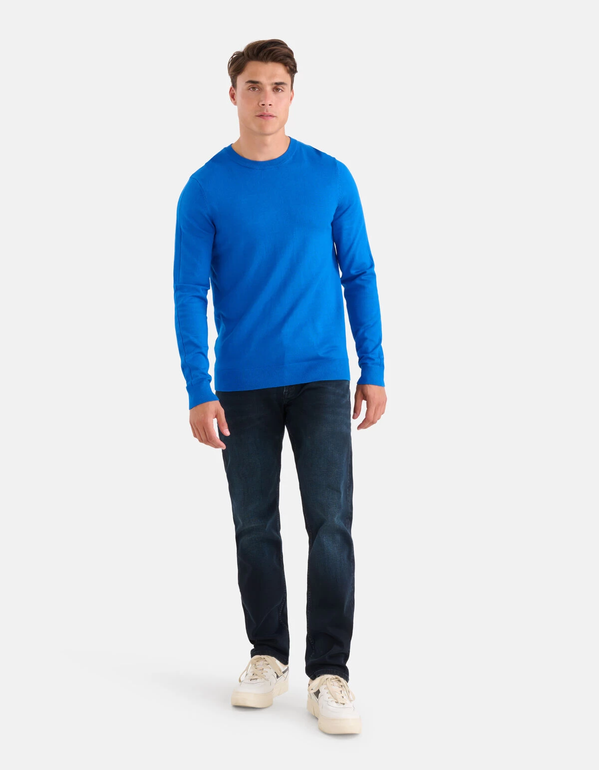 Crewneck Trui Blauw 1 Crewneck Trui Blauw