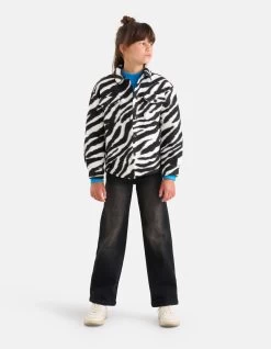 Western Embroidery Jack Zwart/Wit