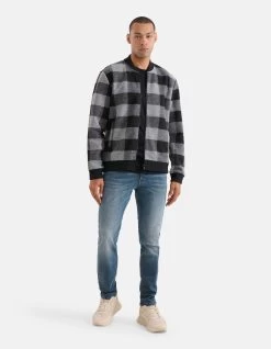Ruiten Bomber Jack Grijs