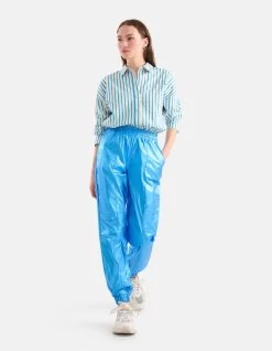 Metallic Jogger Blauw