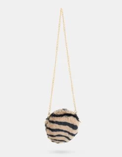 Ronde Faux Fur Tas Bruin