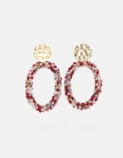 Beaded Oorbellen Paars