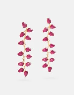 Leaf Oorbellen Paars