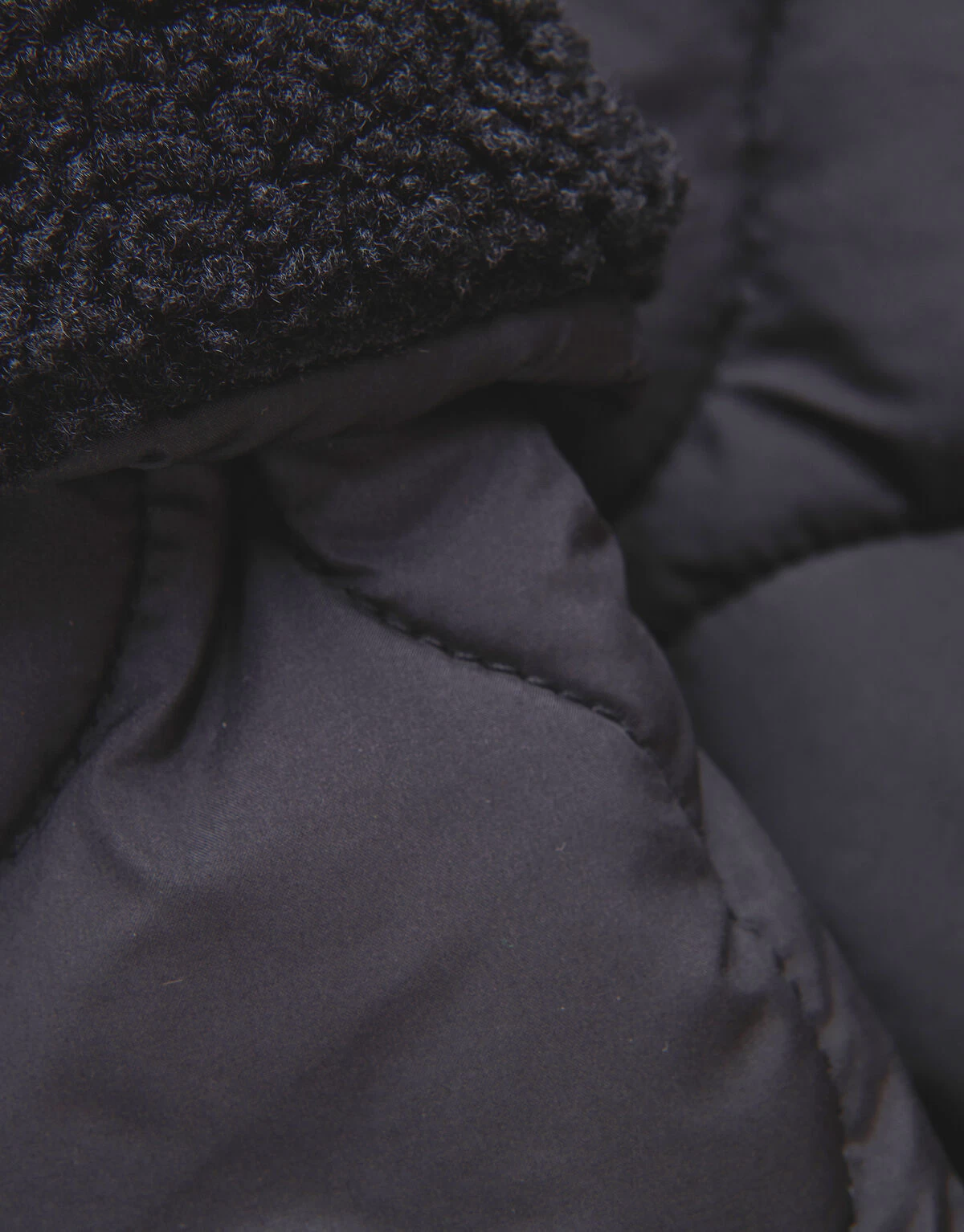 Quilted Short Jas Zwart 4 Quilted Short Jas Zwart - Afbeelding 4