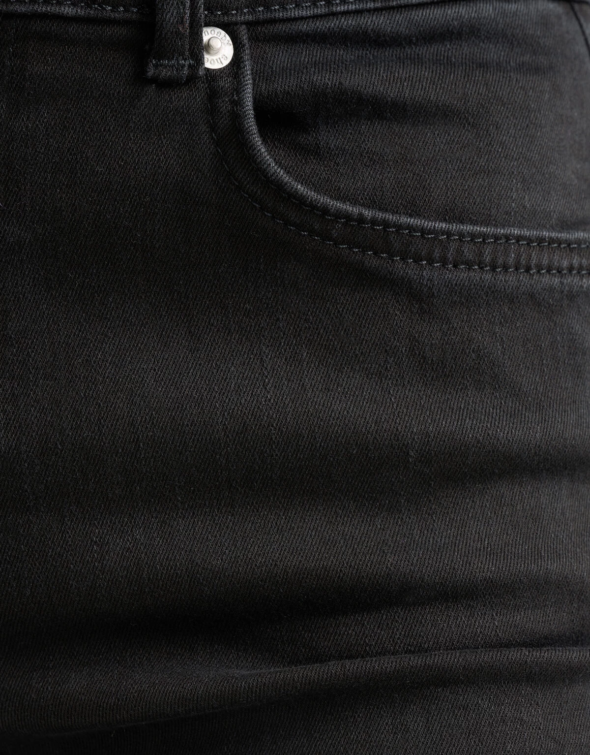 Flared Denim Jeans Zwart 7 Flared Denim Jeans Zwart - Afbeelding 7