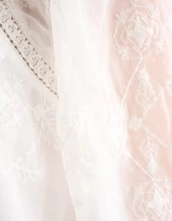 Geborduurde Tape Top Gebroken Wit -Kleding Verkoop 08 1098886 2