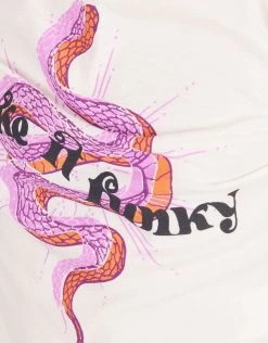 Funky Artwork T-shirt Gebroken Wit -Kleding Verkoop 08 1099550 2